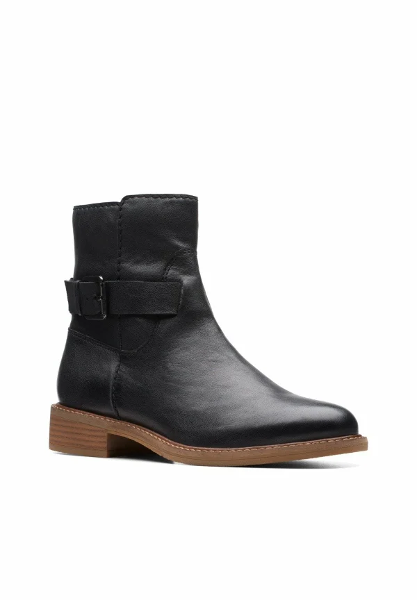 Clarks Cologne Strap – Boots À Talons – Black Leather 7