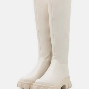 NA-KD Profile Sole Shaft Boots – Bottes À Plateau – Offwhite 12