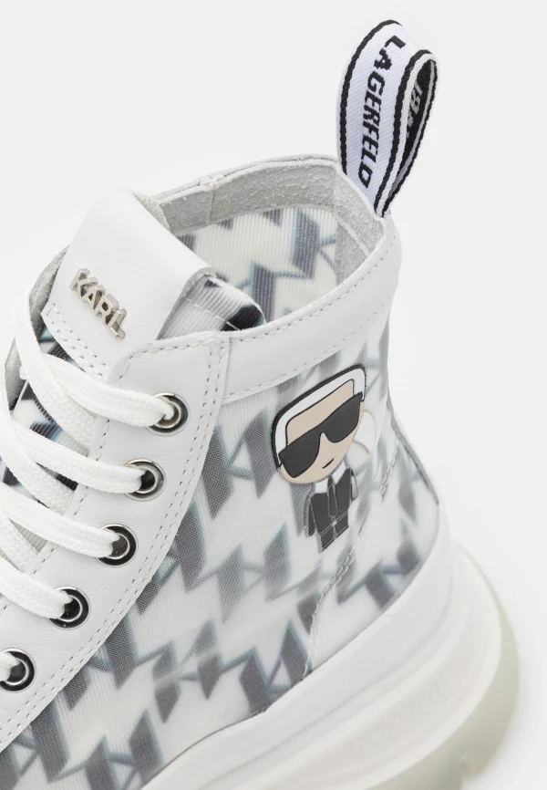 KARL LAGERFELD Luna Monogram – Boots À Talons – White 8