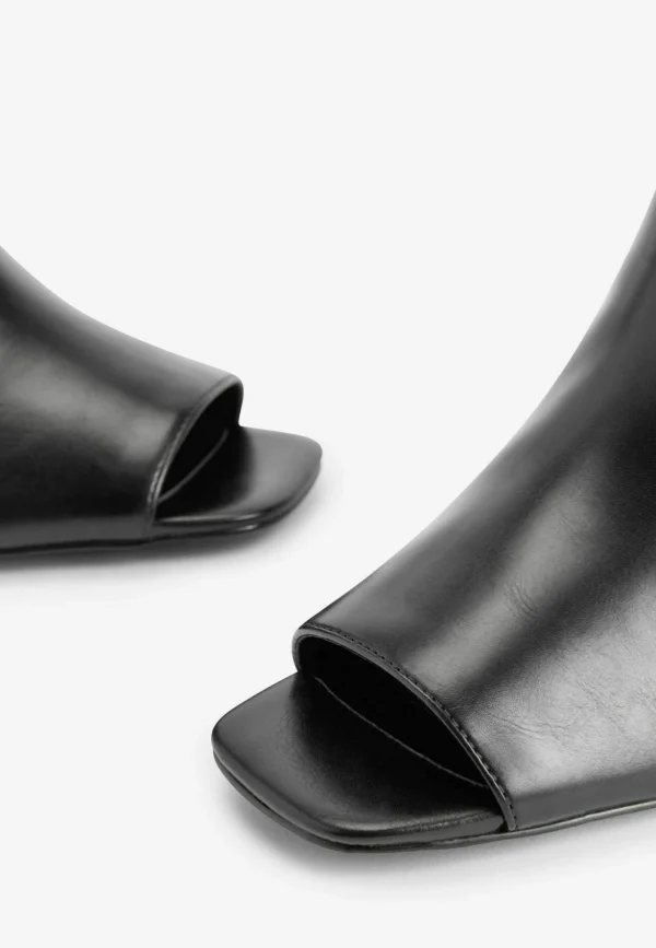 Next Forever Comfort Open Toe Kitten Heel Standard – Boots À Talons – Black 5
