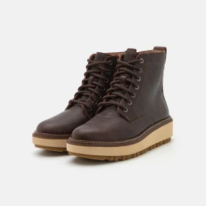 Clarks Oriannaw Lace – Boots À Talons – Dark Brown 9