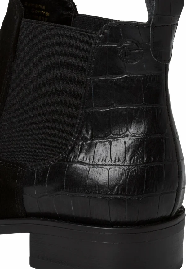 Tamaris Chelsea – Boots À Talons – Blk Sued Str 6