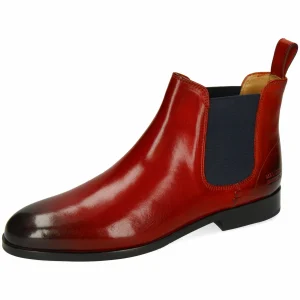 MELVIN & HAMILTON Susan Ruby Elastic – Boots À Talons – Rouge 9