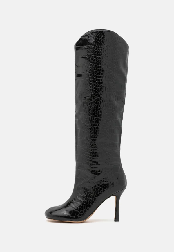 NA-KD Rounded Toe Boots – Bottes – Black 3