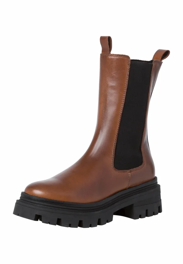 Tamaris Chelsea – Boots À Talons – Cognac Leather 4