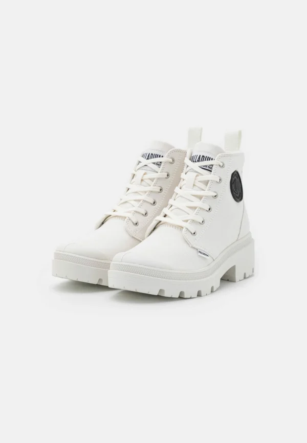 Palladium Vegan Pallabase – Boots À Talons – Star White 4