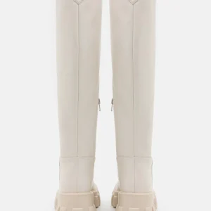 NA-KD Profile Sole Shaft Boots – Bottes À Plateau – Offwhite 14