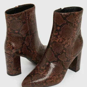 New Look Snake Pointed – Boots À Talons – Brown Pattern 10