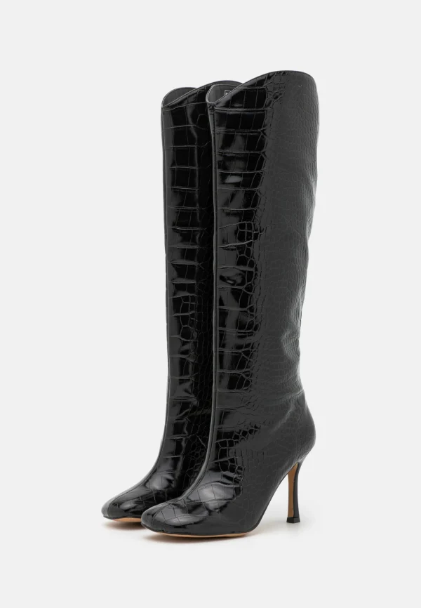 NA-KD Rounded Toe Boots – Bottes – Black 4
