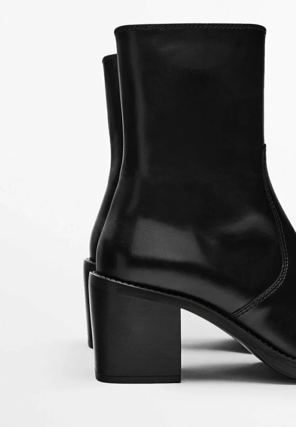 Massimo Dutti Boots À Talons – Black 6