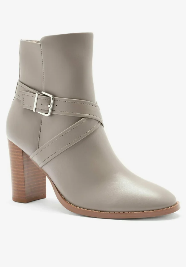 Next Forever Comfort Buckle Detail Standard – Boots À Talons – Grey 4
