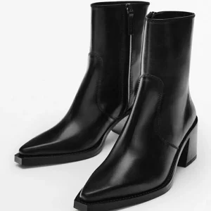 Massimo Dutti Boots À Talons – Black 10