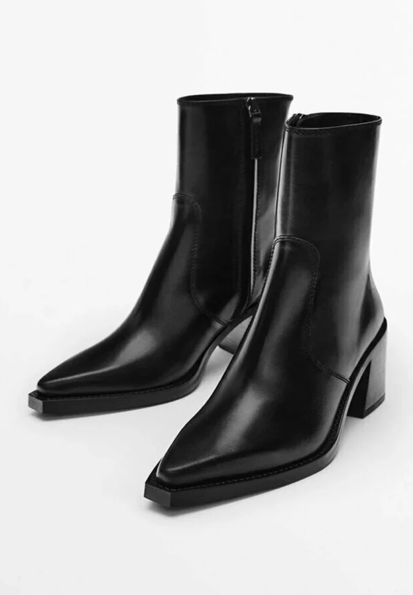 Massimo Dutti Boots À Talons – Black 3