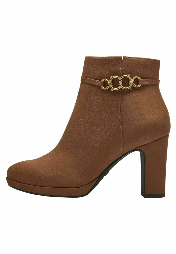 Tamaris Boots À Talons – Cognac 3