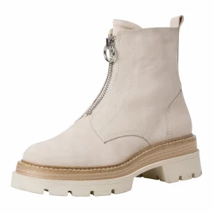 Tamaris Boots À Talons – Ivory Nubuc 13