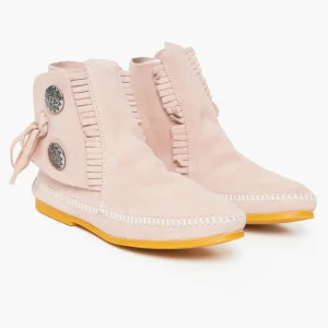 Minnetonka Button Hardsole – Boots À Talons – Pink 18