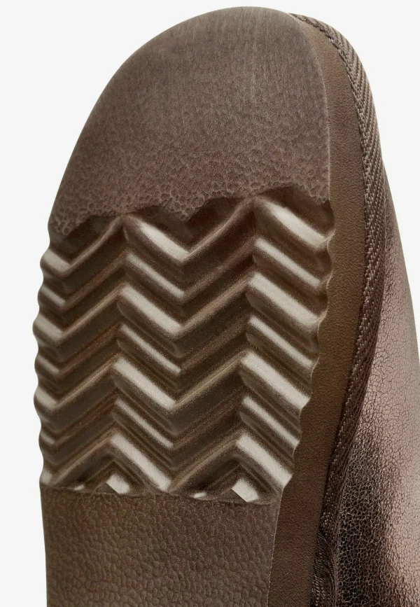 Next Boots À Talons – Grey Metallic Leather 4