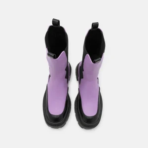 NA-KD Wavy Elastic Boots – Bottes À Plateau – Black/Purple 18