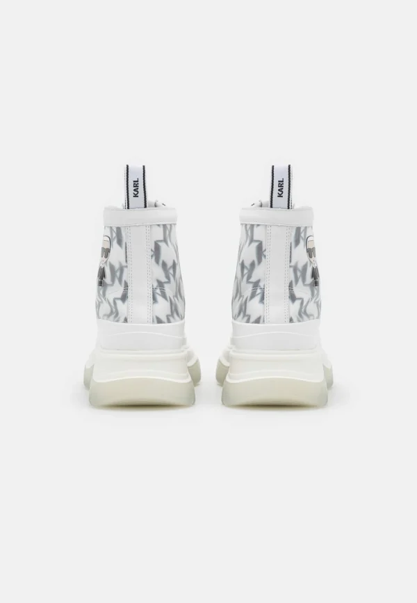 KARL LAGERFELD Luna Monogram – Boots À Talons – White 5