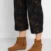 Minnetonka Double Fringe Side Zip – Boots À Talons – Brown 17