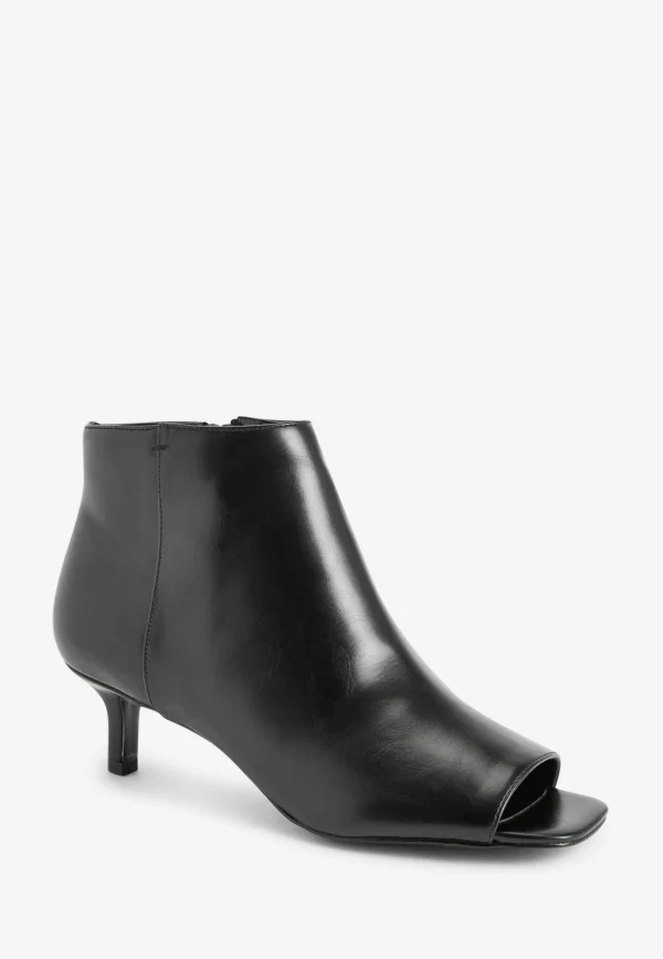 Next Forever Comfort Open Toe Kitten Heel Standard – Boots À Talons – Black 3
