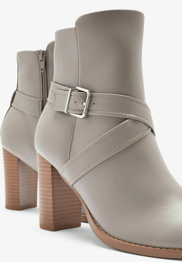 Next Forever Comfort Buckle Detail Standard – Boots À Talons – Grey 5