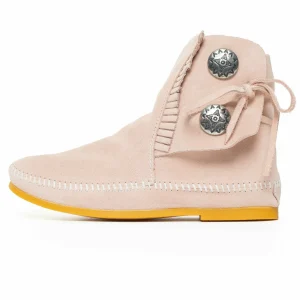 Minnetonka Button Hardsole – Boots À Talons – Pink 14