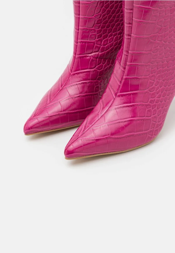 NA-KD Two Tone Boots – Bottes – Pink 7