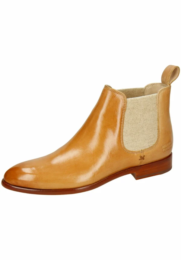 MELVIN & HAMILTON Jessy Mexico Marine Elastic Lino – Boots À Talons – Hellbraun 3