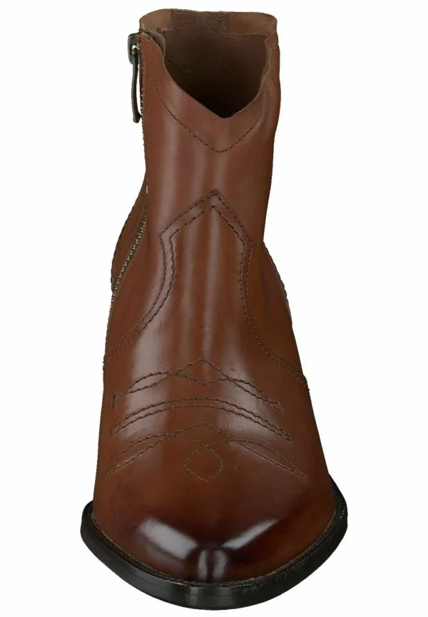 Paul Green Boots À Talons – Star Calf Cognac 7