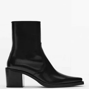 Massimo Dutti Boots À Talons – Black 12