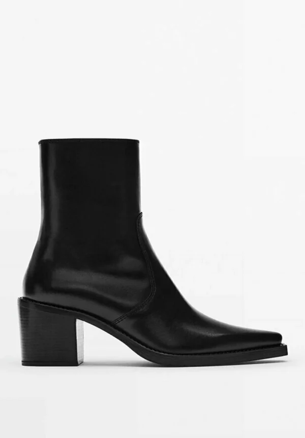 Massimo Dutti Boots À Talons – Black 4