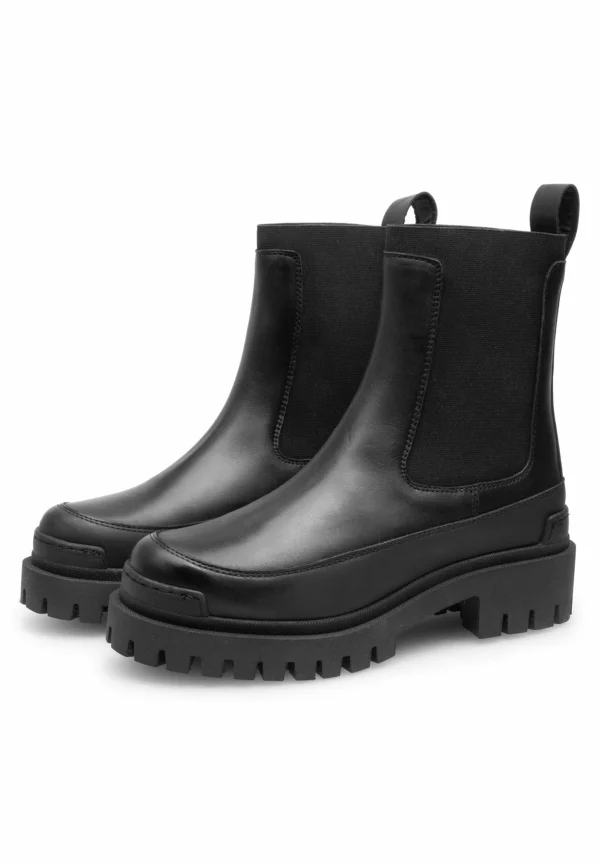 LAST STUDIO Heila – Boots À Talons – Black Leather 3
