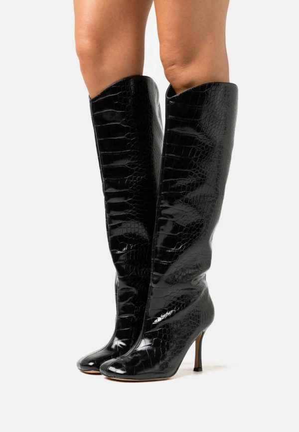NA-KD Rounded Toe Boots – Bottes – Black 1