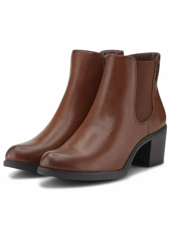 Tom Tailor Boots À Talons – Cognac 3