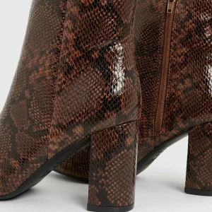 New Look Snake Pointed – Boots À Talons – Brown Pattern 12