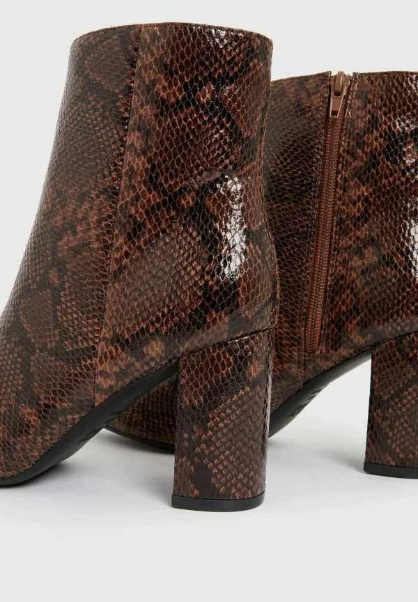 New Look Snake Pointed – Boots À Talons – Brown Pattern 5