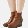 Anna Field Leather Winter Boot – Boots À Talons – Brown 22