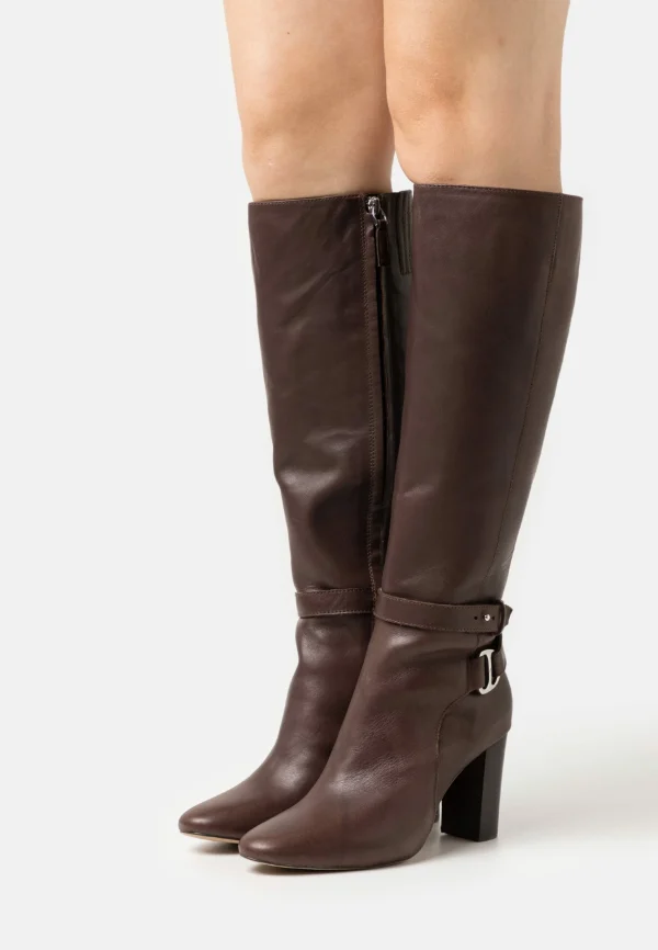 Lauren Ralph Lauren Makenna Boots Tall – Bottes À Talons Hauts – Chestnut Brown 1