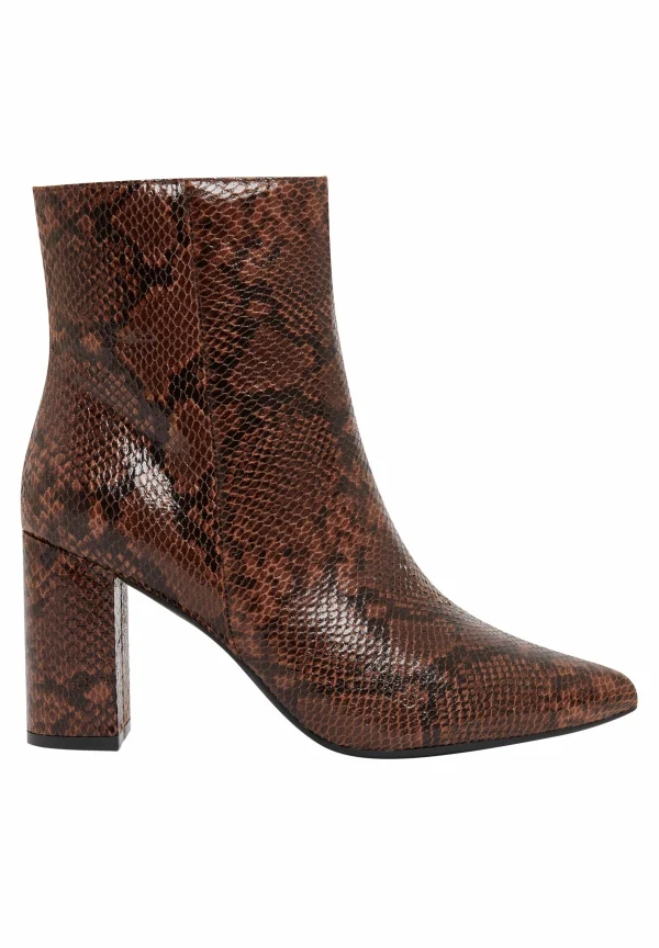 New Look Snake Pointed – Boots À Talons – Brown Pattern 3