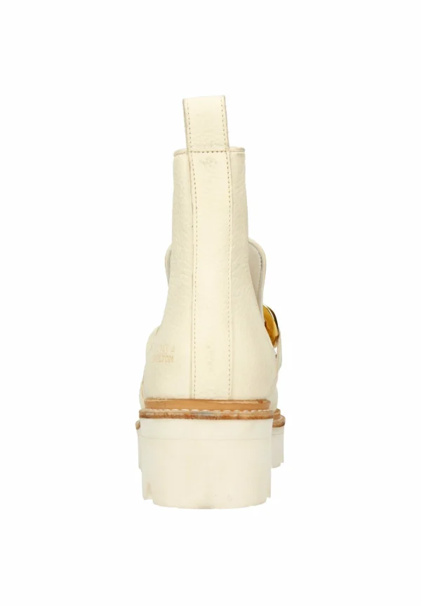 MELVIN & HAMILTON Cassy 1 Boston Milled Milk Shiny – Boots À Talons – White 4