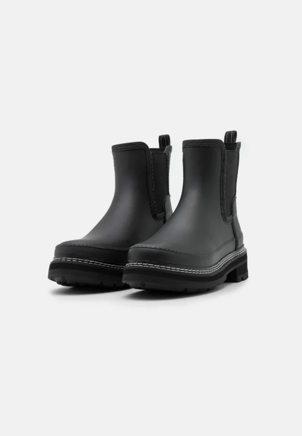 Hunter ORIGINAL Womens Refined Stitch Detail Chelsea Boots – Bottes En Caoutchouc – Black 3
