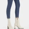 BERSHKA Patent Style Fitted – Boots À Talons – Off-White 10