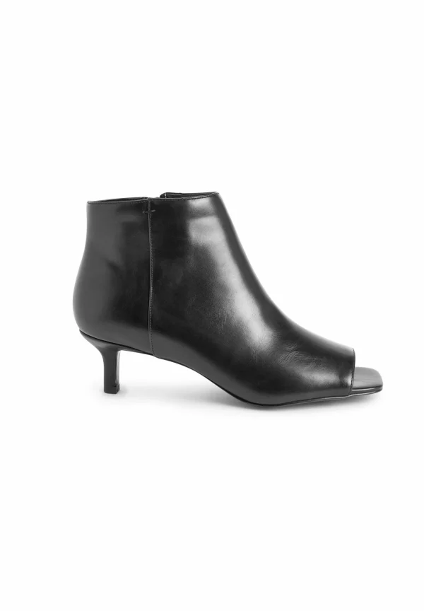 Next Forever Comfort Open Toe Kitten Heel Standard – Boots À Talons – Black 1