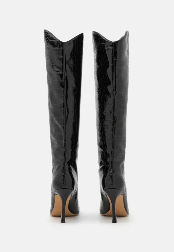 NA-KD Rounded Toe Boots – Bottes – Black 5